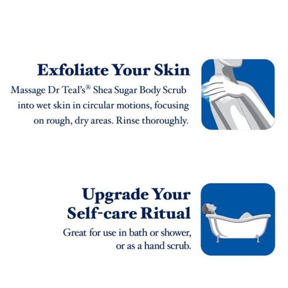 Dr. Teal’s Shea Butter & Almond Macadamia Oil w/ Essential Oils Sugar Scub - Picture 3 of 5